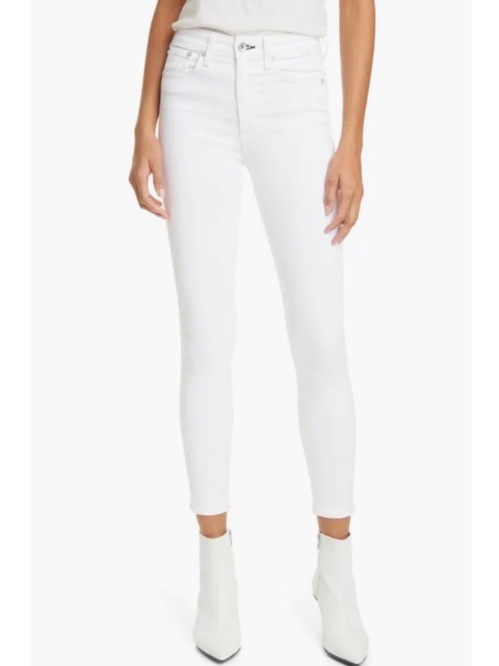 Rag & Bone Nina High Waist Ankle Skinny Jeans